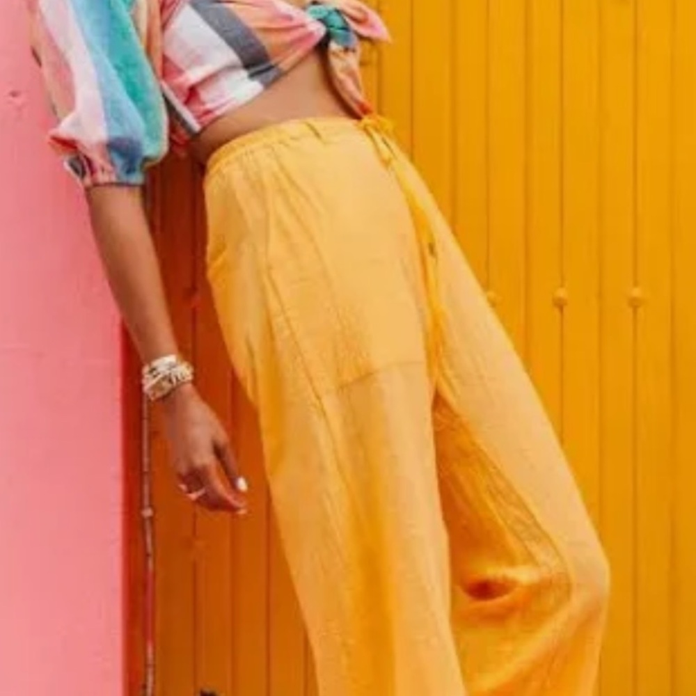 BILLABONG X SINCERELY JULES
Bring On Wide Leg Pants Cotton Mango Size L